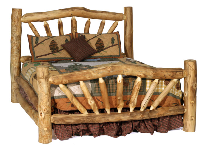 Rustic Log Bed Frames