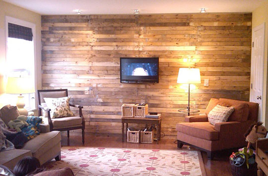 pallet wood wall