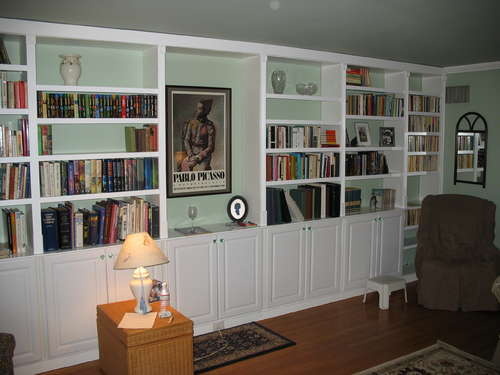 custom built in bookcase plans