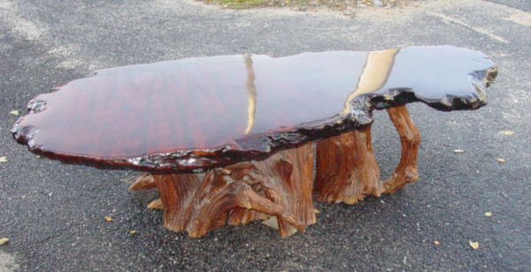 wood slab coffee table plans