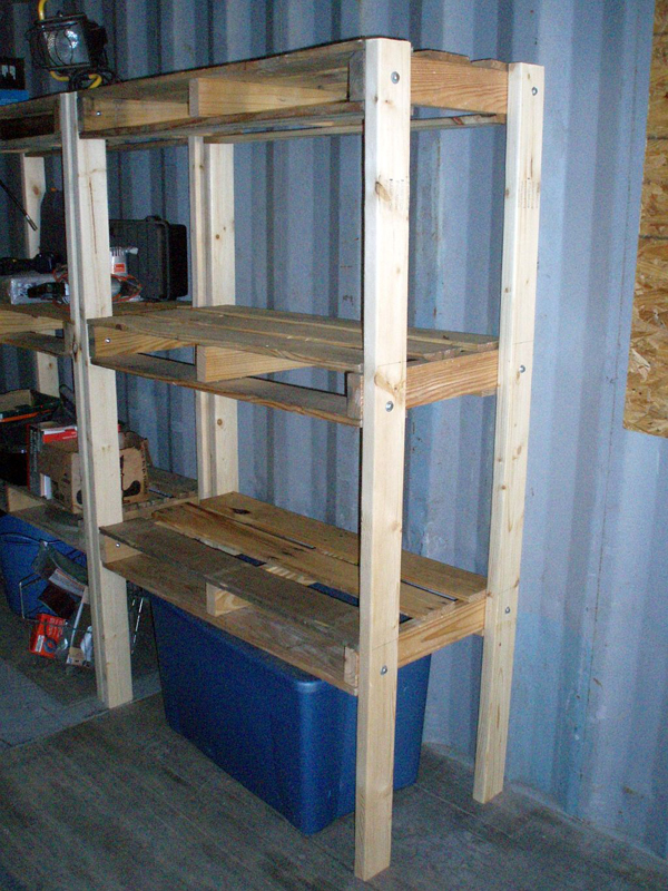 Pallet Sheds and $14 Pallet Shelving Units